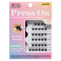 Ardell Active Press on DIY Lash Clusters, False Eyelashes, Cluster Lashes, Pre-Glued Underlash, Eyelash Extensions, Gainz, 1-pack