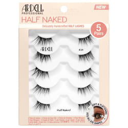 Ardell Naked Half Lashes 434 - Delicately Handcrafted Cat Eye False Eyelashes, 5-Pairs, 1-Pack
