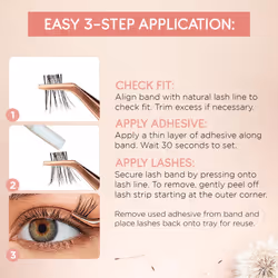 Ardell Naked Half Lashes 434 - Delicately Handcrafted Cat Eye False Eyelashes, 5-Pairs, 1-Pack