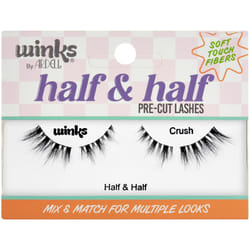 Ardell Winks Half & Half Pre-Cut Lashes Crush  False Eyelashes  DIY Lash Cluster  for Cat Eye Look Wispy Strip  Easy Application  Reusable  1-Pack