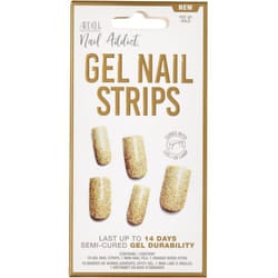 Ardell Nail Addict Gel Nail Strips Finger nails Gold Monochromatic 16 pc(s)