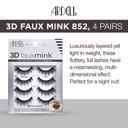Ardell 3D Faux Mink 852  4 Pairs