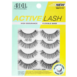 Ardell Active Gainz Lashes - Sweat-Proof & Long-Lasting Wispy Lashes, Comfortable Wear False Eyelashes, 4 Pairs