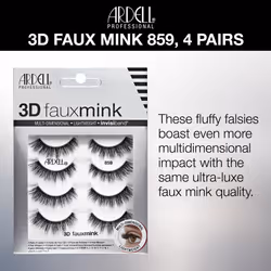 Ardell 3D Faux Mink 859  4 Pairs