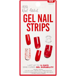 Ardell Nail Addict Gel Nail Strips - Heartfelt  Lasts Up To 14 Days  1-pack
