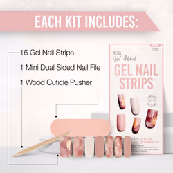Ardell Nail Addict Gel Nail Strips - Cheers to Ros?  Lasts Up to 14 Days  1-Pack