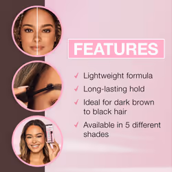 Ardell Brow Glue Dark Brown with Dual Sided Styling Brush - Instant Lamination Lift  All day Extreme Hold Eyebrow Gel Kit for Natural & Long-Lasting D