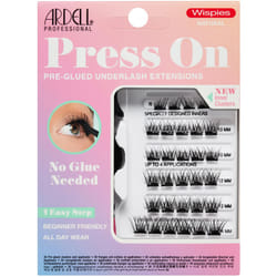 Ardell Press On Pre-Glued Eyelash Extension with Applicator - Wispies Natural  Customizable DIY Lash Clusters  Beginner Friendly Individual Lashes  30