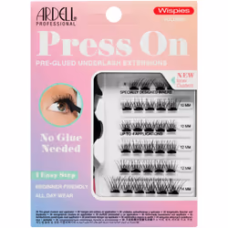 Ardell Press On Pre-Glued Eyelash Extension with Applicator - Wispies Volume Customizable DIY Lash Clusters Beginner Friend ...