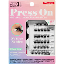 Ardell Press On Pre-Glued Eyelash Extension with Applicator - Wispies Volume  Customizable DIY Lash Clusters  Beginner Friendly Individual Lashes  30