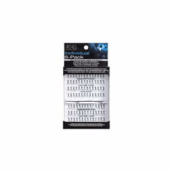 Knot-Free Individuals Eye Lashes, Long, Black, Pack of 6