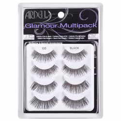 Ardell Glamour Reusable Eyelashes Multipack - 105 Black Lashes - 4 Pairs