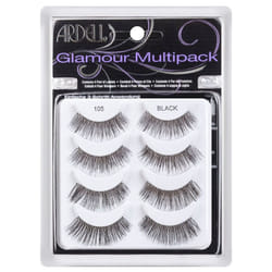 Ardell Glamour Reusable Eyelashes Multipack - 105 Black Lashes - 4 Pairs