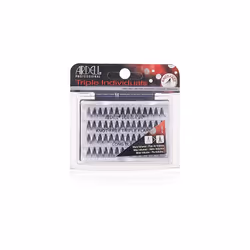 Triple Individuals Knot-Free Eye Lashes, Long, Black