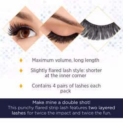 Ardell False Eyelashes 4 Pack Double Up 204  1 pack (4 pairs per pack)