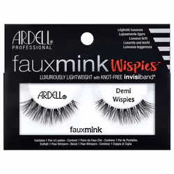 Ardell Faux Mink Eyelashes - Black Demi Wispies with Knot Free Invisiband