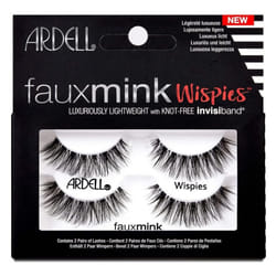 Faux Mink Wispies False Eyelashes, Light Volume, Short Length, Vegan Friendly, 2 Pairs (Pack of 1)