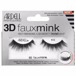 Ardell 3D Faux Mink Multi Dimensional Eyelashes - Black 852 - Invisible Band