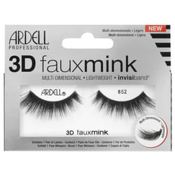 Ardell 3D Faux Mink Multi Dimensional Eyelashes - Black 852 - Invisible Band