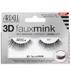 Ardell 3D Faux Mink Multi Dimensional Eyelashes - Black 857 - Invisible Band