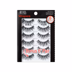 Multipack Wispies 113 False Eyelashes, Medium Volume, Long Length, Vegan Friendly, 5 Pairs (Pack of 1)