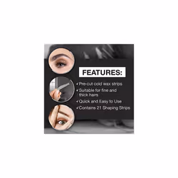 Ardell Brow Shapers Cold Wax Strips  21 Count