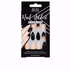 Nail Addict black stud & pink ombre 1 u