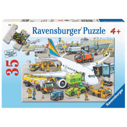 Ravensburger Busy Airport - 35 Piece Jigsaw Puzzle for Kids - Every Piece is Unique  Pieces Fit Together Perfectly