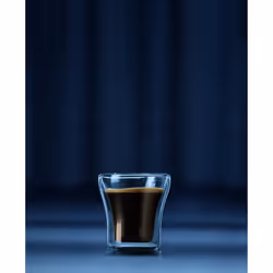 Bodum ASSAM  Coffee Glass Set (Double-Walled, Dishwasher Safe, 0.1 L/4 oz) - Pack of 2, Transparent