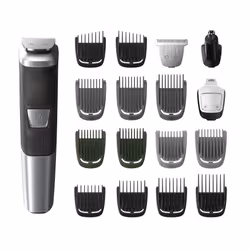 Philips MG5750/49, Black, Grey, Rectangle, Beard, Ear, Eyebrow, Moustache, Nose, AC/Battery, 180 min, Built-in
