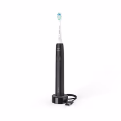 Philips HX3681/24, Adult, Sonic toothbrush, Daily care, Black, 2 min, 4 x 30 sec, Battery