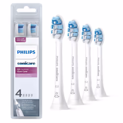 Philips Sonicare Optimal Gum Care replacement toothbrush heads HX9034/65 BrushSync technology White 4-pk