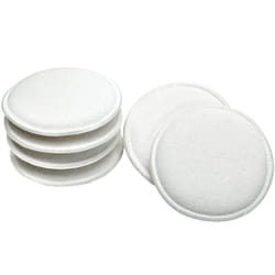 Viking Car Care 986017 Cotton Terry Wax Applicator Pads - 5 Inch Diameter  White  6 Pack
