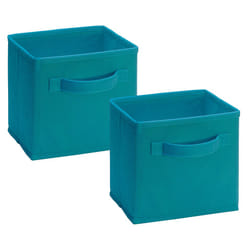Closetmaid 1538 Cubeicals Mini Fabric Drawers  Ocean Blue  2 Pack
