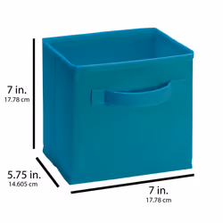 Closetmaid 1538 Cubeicals Mini Fabric Drawers  Ocean Blue  2 Pack