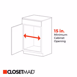 ClosetMaid 53052 14Inch Wide Cabinet Organizer  White