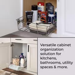 ClosetMaid 53052 14Inch Wide Cabinet Organizer  White