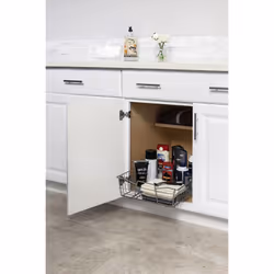 ClosetMaid 3087 14-Inch Wide Cabinet Organizer  Nickel