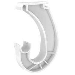 ClosetMaid Support Bracket for SuperSlide Hanging Bar Closet Rod  for Wire Shelving  White  3.9 x 0.9 x 5.8 inches