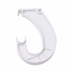 ClosetMaid Support Bracket for SuperSlide Hanging Bar Closet Rod  for Wire Shelving  White  3.9 x 0.9 x 5.8 inches
