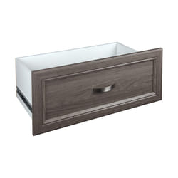 ClosetMaid SuiteSymphony Wood Drawer  Add On Accessory  Shaker Style  for Storage  Closet Clothes  x 10  Size for 25 in. Units  Graphite Gre