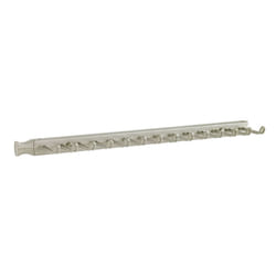 ClosetMaid 38053 14-Hook Tie & Belt Rack, Nickel, 15 x 2.75 x 0.88 inches