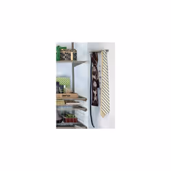 ClosetMaid 38053 14-Hook Tie & Belt Rack, Nickel, 15 x 2.75 x 0.88 inches