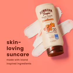 Hawaiian Tropic SPF 30 Broad Spectrum Sunscreen and After Sun Pack with 8oz Sheer Touch Moisturizing Sunscreen Lotion and 6oz Silk Hydration Weightles