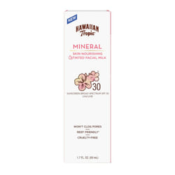 Hawaiian Tropic Mineral Sun Milk Face Sunscreen Lotion  SPF 30  1.7oz