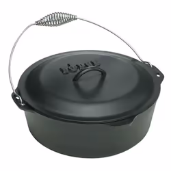Lodge 5 Quart Cast Iron Dutch Oven, 4.7 L, Black, Silver, Cast iron, Black, Silver, Cast iron, 1 pc(s)