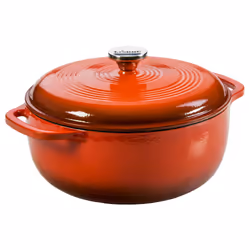 Lodge Enameled Cast Iron Dutch Oven 6 Qt Poppy