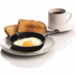 Lodge 12.7 cm / 5 inch Heat-Treated Pre-Seasoned Cast Iron Mini Round Skillet/Frying Pan, H5MS,Black