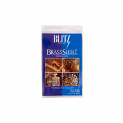 Blitz Brass Tarnish Eater Cloth-Single Ply Treated 2 Pack Blue Gold