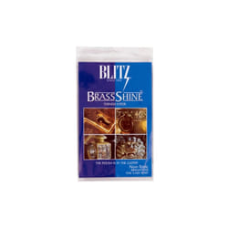 Blitz Brass Tarnish Eater Cloth-Single Ply  Treated  2 Pack  Blue Gold